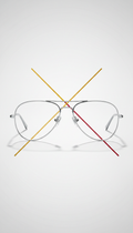 Slim Stainless Steel Aviator Frames