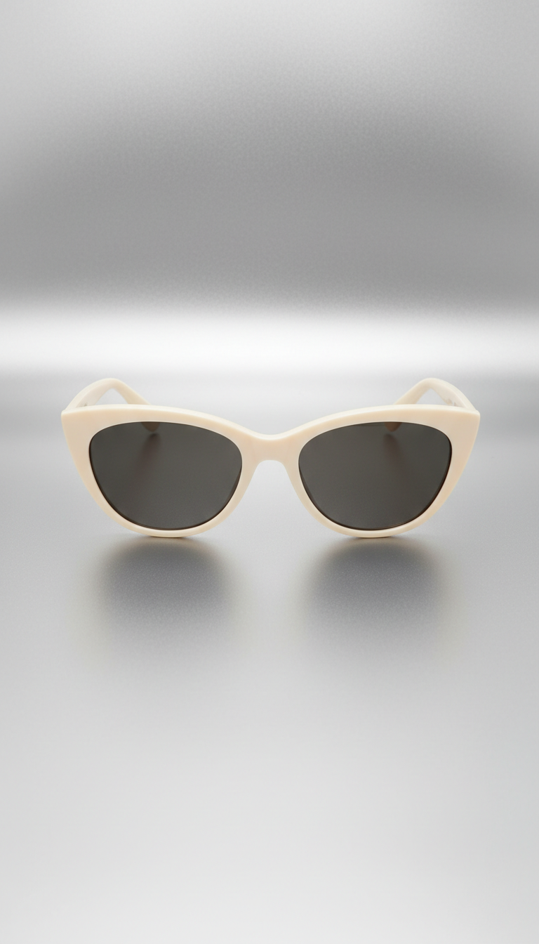 Ivory Sand Cat-Eye Polarized Sunglasses